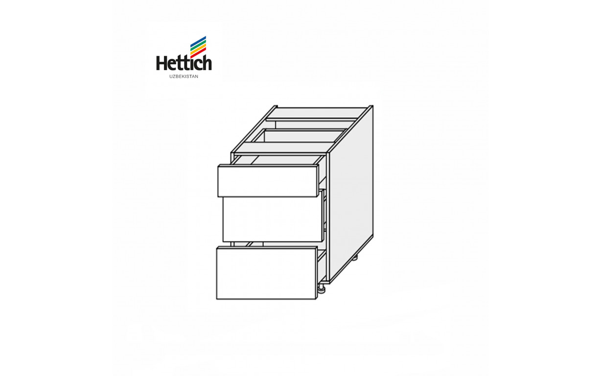 Кухонна секція Міленіум WG нижня 40Н3ШХ/820 Pro Hettich - Фото